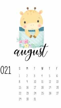August Calendar Wallpaper 2021
