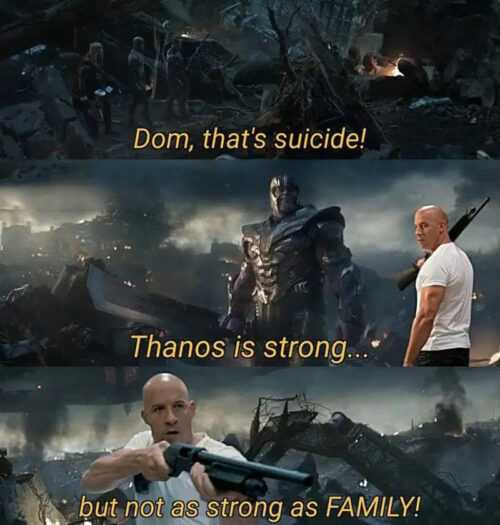 Dominic Toretto Family Meme