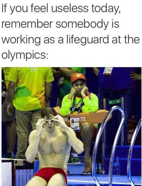 Lifeguard at The Olympics Meme