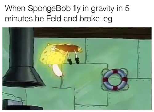 Spongebob Floating Meme