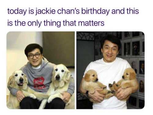 Jackie Chan Birthday Meme