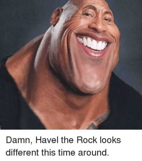 The Rock Face Meme  VoBss