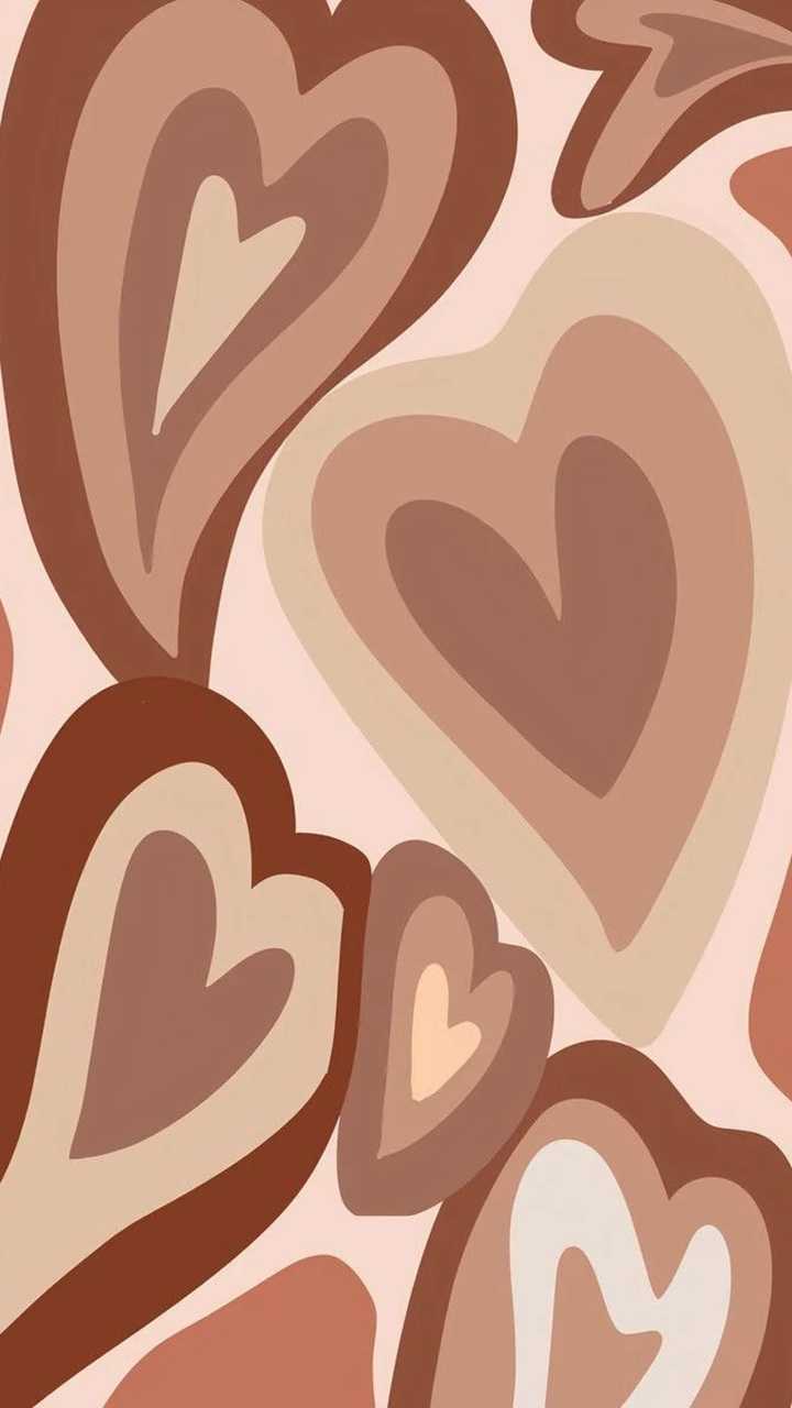 Brown Hearts Wallpapers  Wallpaper Cave