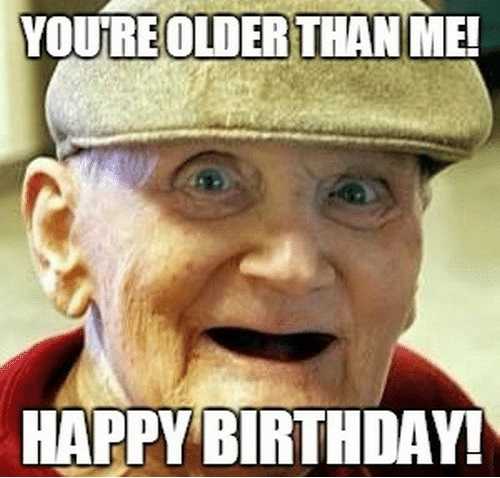 Old Man Birthday Meme - VoBss