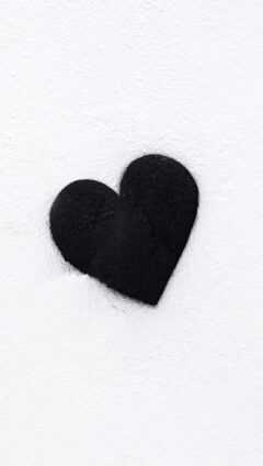 Heart Wallpaper Black