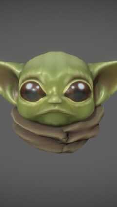 Baby Yoda Desktop Wallpaper